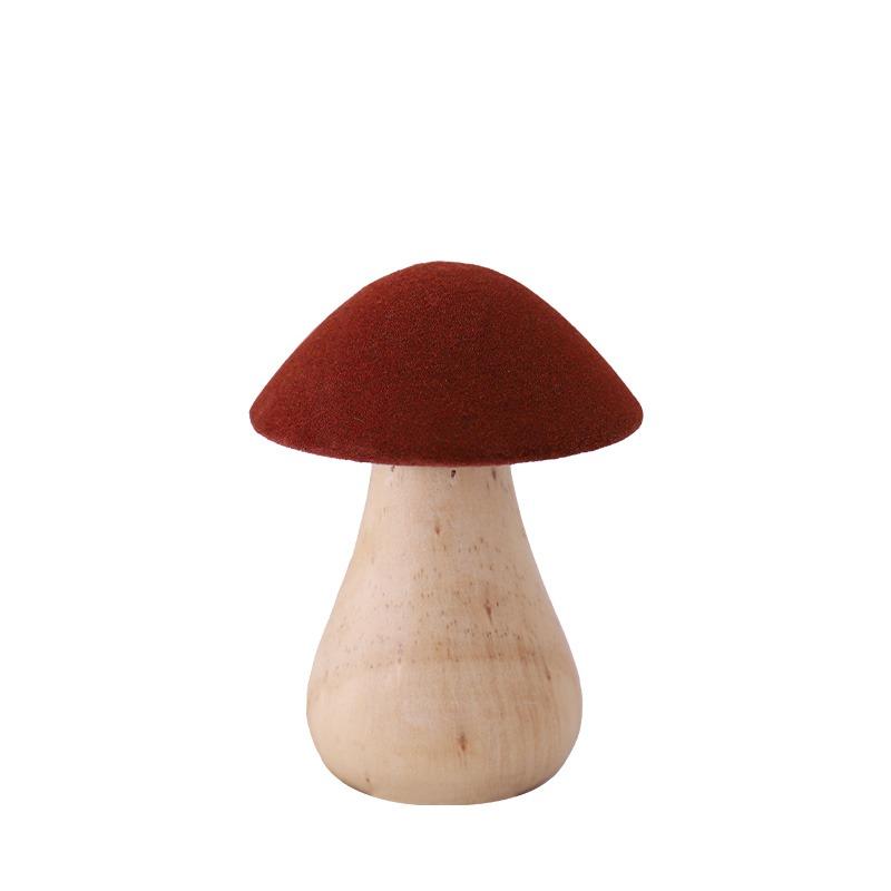 Handmade, wooden hemp rope creative small mushroom cute ornament desktop decoration home HongmingShop