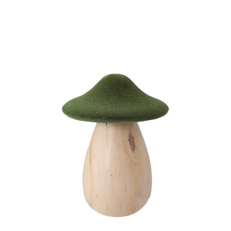 Handmade, wooden hemp rope creative small mushroom cute ornament desktop decoration home HongmingShop