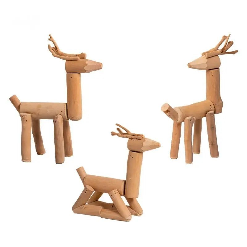 Handmade,Desktop deer ornament living room home decoration desk wine cabinet TV cabinet decoration creative gift HongmingShop