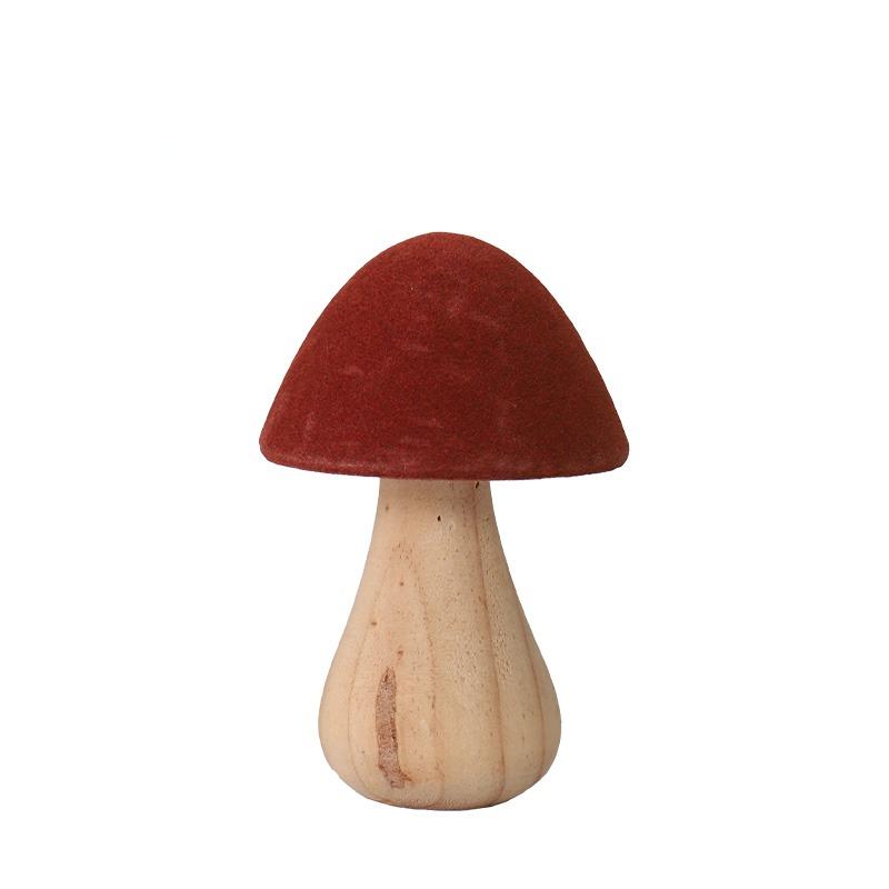 Handmade, wooden hemp rope creative small mushroom cute ornament desktop decoration home HongmingShop