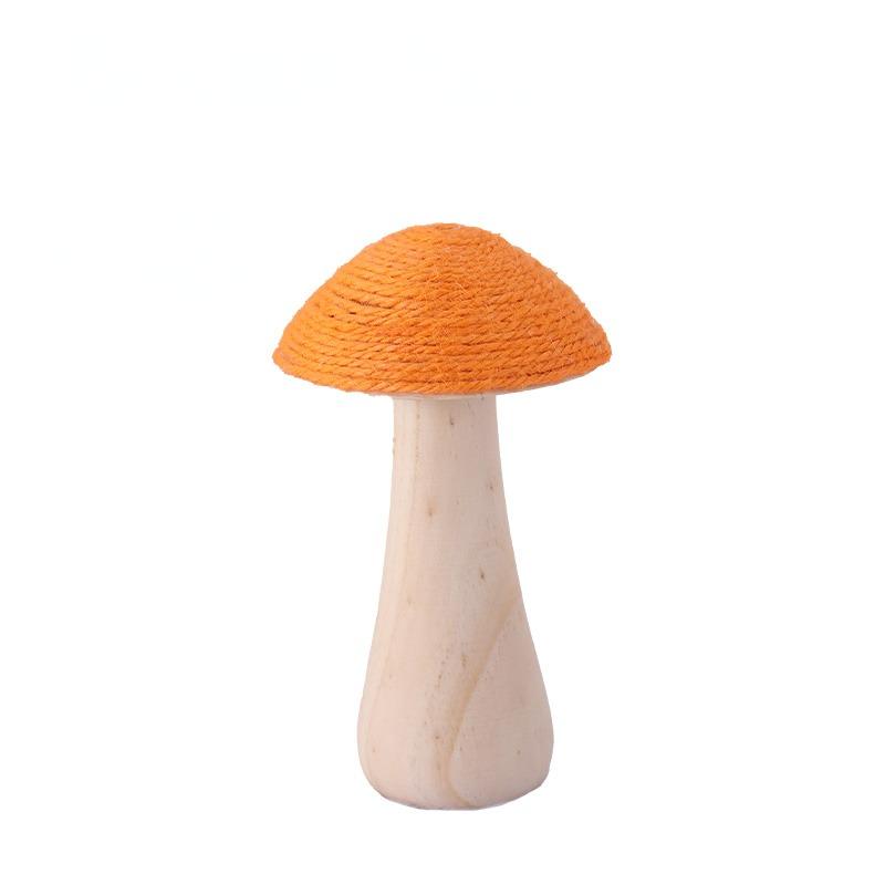 Handmade, wooden hemp rope creative small mushroom cute ornament desktop decoration home HongmingShop