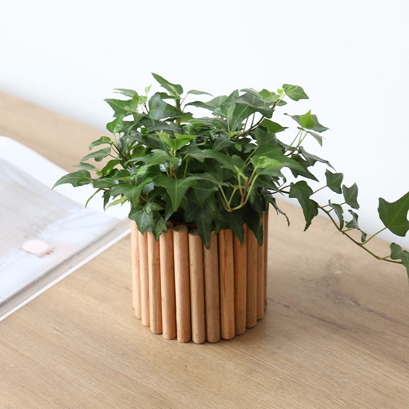 Handmade, green plant vase modern simple living room creative dining table floral art high value flower pot ornament art HongmingShop