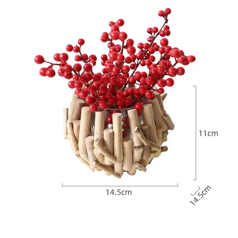 Handmade,Creative vase ornament light luxury high-end home jewelry dining table office floral art modern living room flower arrangement decoration HongmingShop