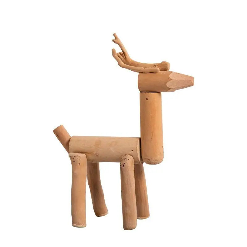 Handmade,Desktop deer ornament living room home decoration desk wine cabinet TV cabinet decoration creative gift HongmingShop
