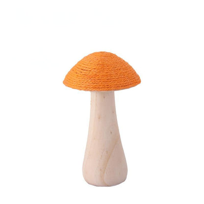 Handmade, wooden hemp rope creative small mushroom cute ornament desktop decoration home HongmingShop