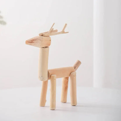 Handmade，Desktop deer ornament living room home decoration desk wine cabinet TV cabinet decoration creative gift HongmingShop