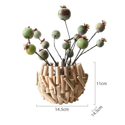Handmade，Creative vase ornament light luxury high-end home jewelry dining table office floral art modern living room flower arrangement decoration HongmingShop