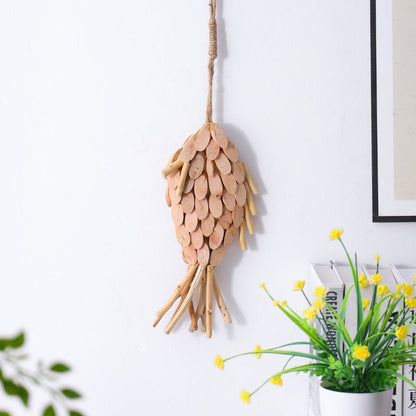 Handmade, modern minimalist fish pendant wall three-dimensional fish wall decoration room corridor decoration HongmingShop
