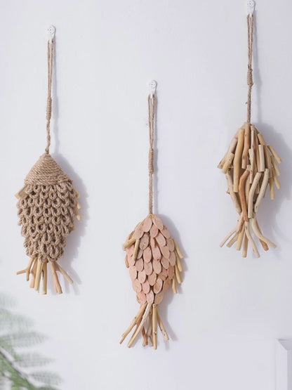 Handmade, modern minimalist fish pendant wall three-dimensional fish wall decoration room corridor decoration