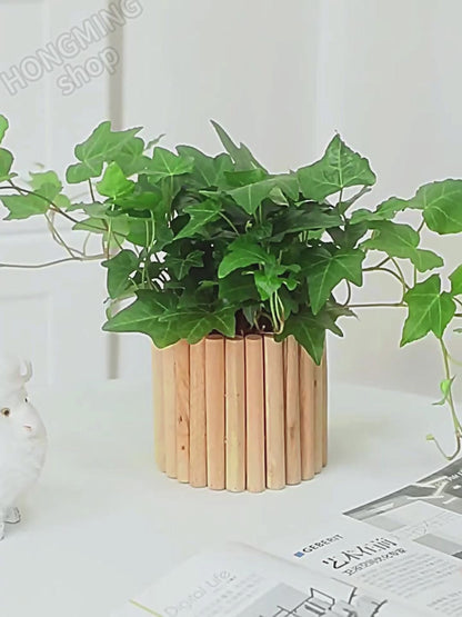 Handmade, green plant vase modern simple living room creative dining table floral art high value flower pot ornament art