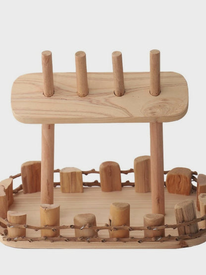 Handmade, solid wood key storage ornament door shoe cabinet shelf creative home living room handmade decoration